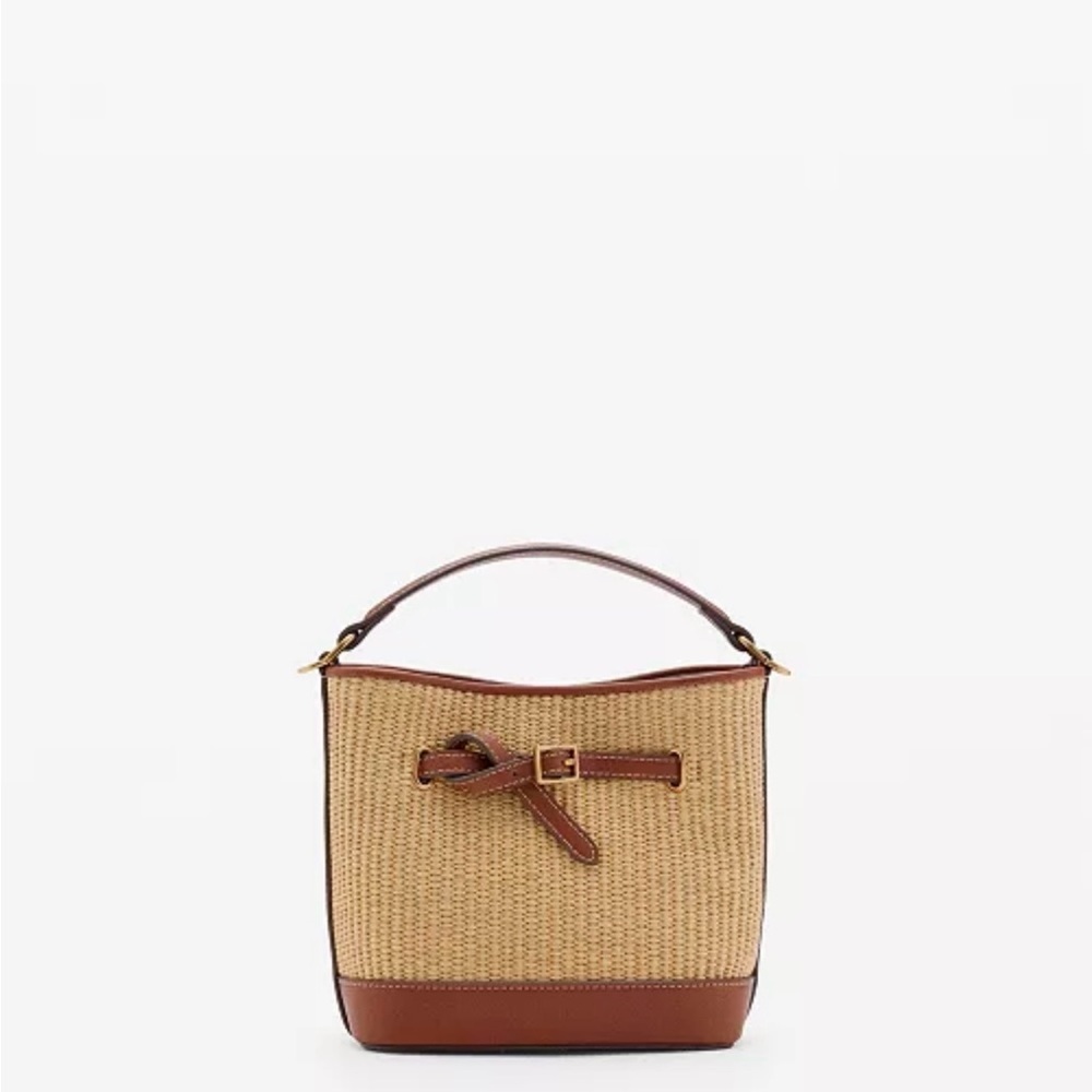 NWT MANGO
Women's Buckle Detail Canvas Bucket Bag - Picture 6 of 6